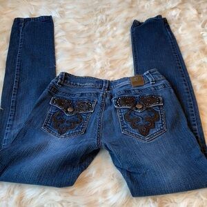 Pello Women’s Embellished Pocket Jeans Size 5